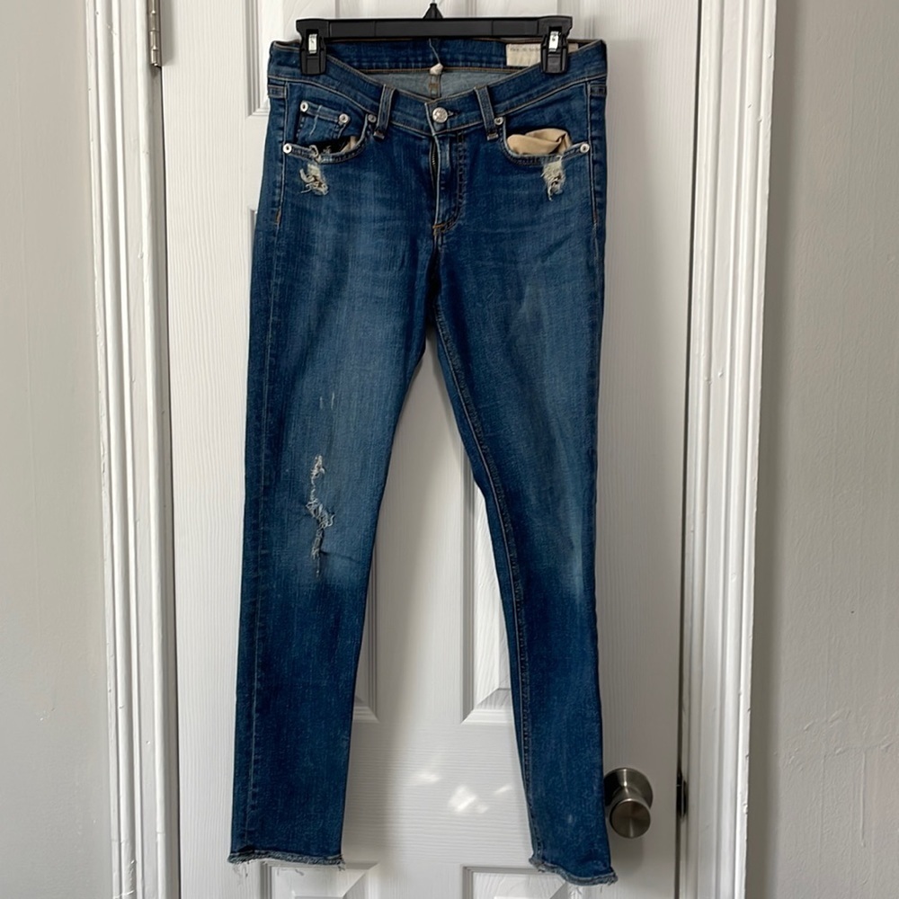 NWOT rag & bone distressed skinny jeans